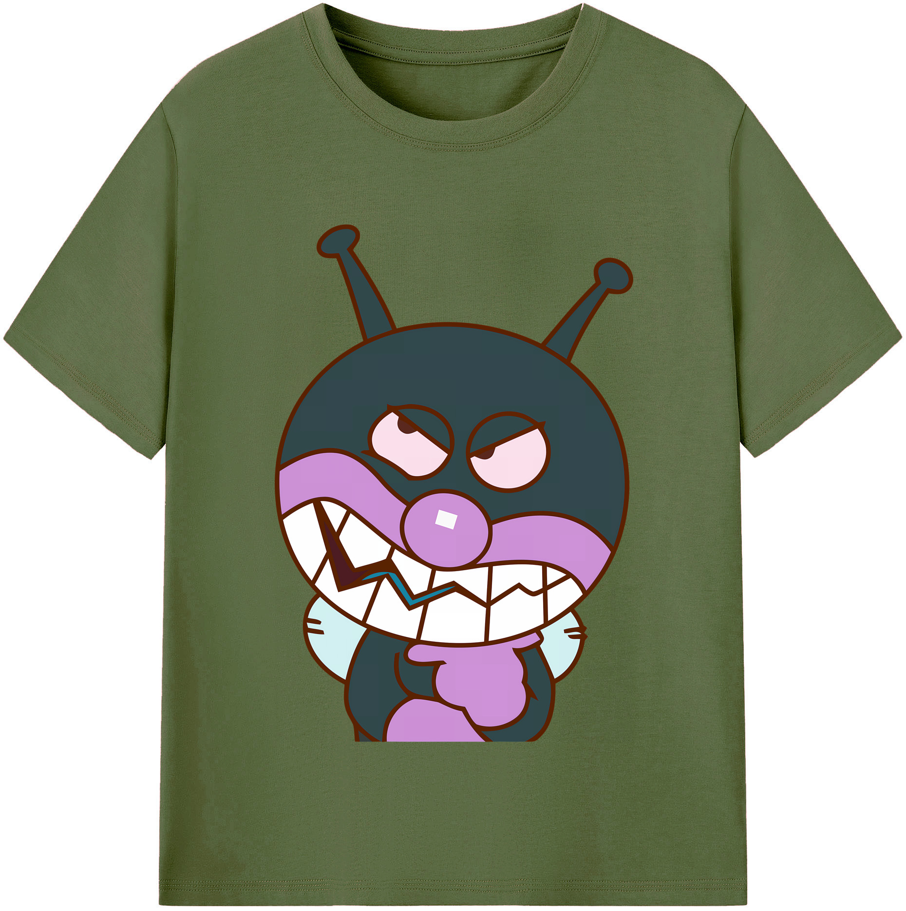 （画像用） アンパンマン Anpanman 綿100％半袖Tシャツ（フロントプリント）